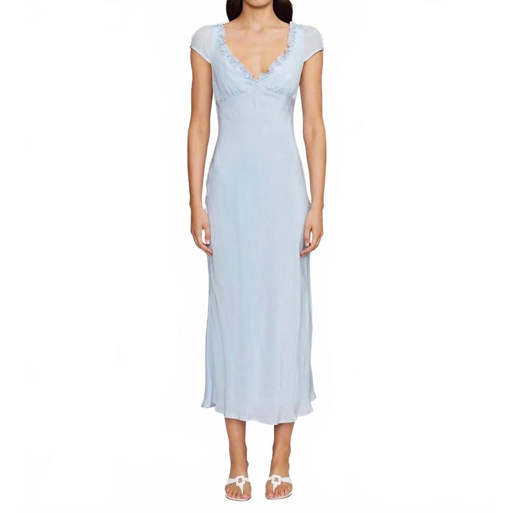 NEW OWNLEY lottie midi dress in sky